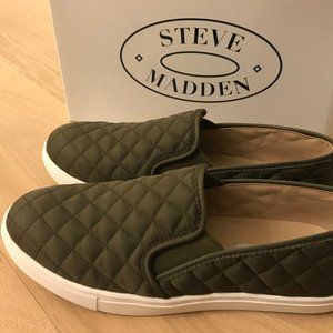 Steve Madden Olive Ecntrcqt Slip On Quilted Sneake